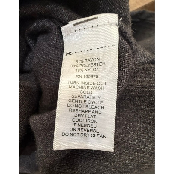 NWT Women's Size 2X Cupio Grey Silver Foil Floral Print Round Neck Sweater - Picture 9 of 9